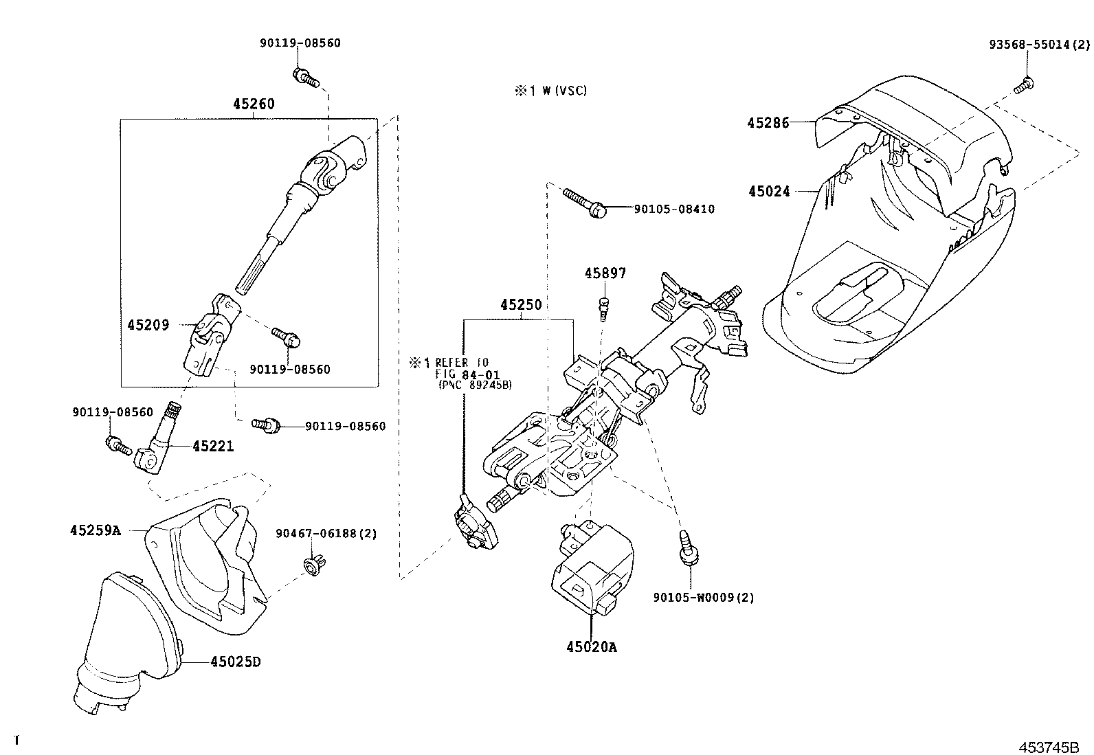  COROLLA VERSO |  STEERING COLUMN SHAFT