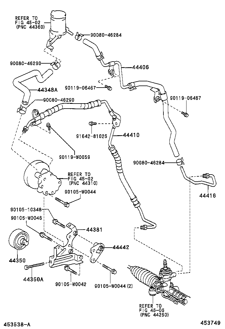  COROLLA VERSO |  POWER STEERING TUBE