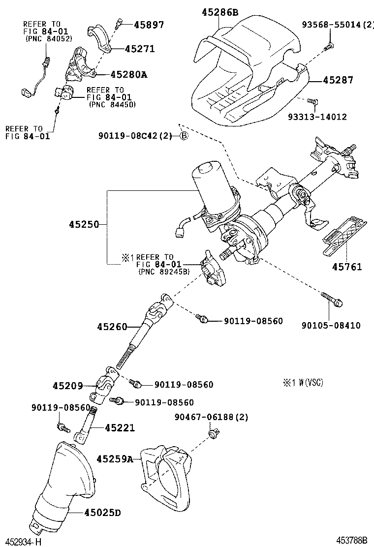  COROLLA |  STEERING COLUMN SHAFT