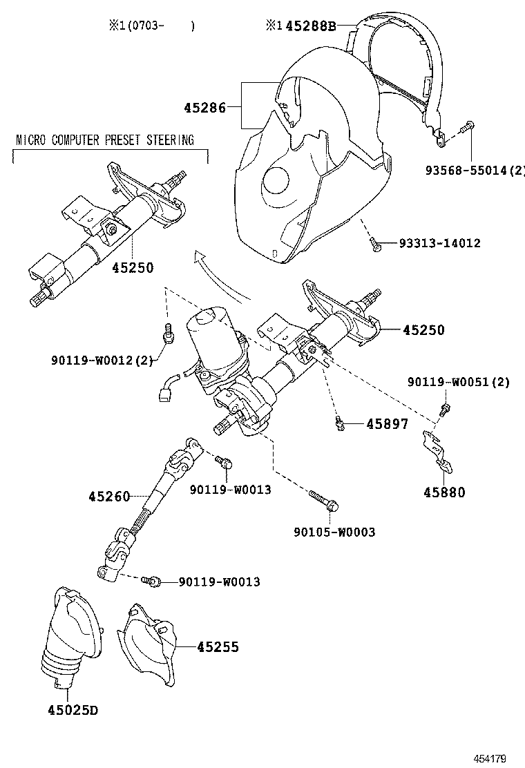  AYGO |  STEERING COLUMN SHAFT