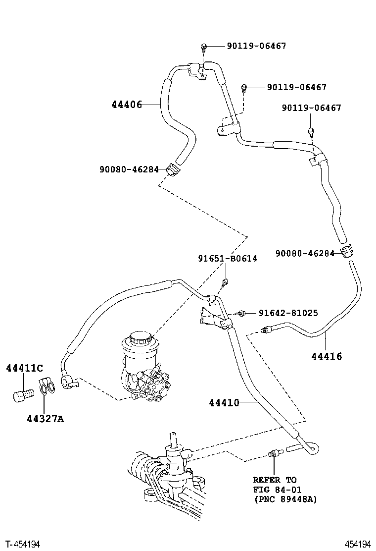  AVENSIS |  POWER STEERING TUBE