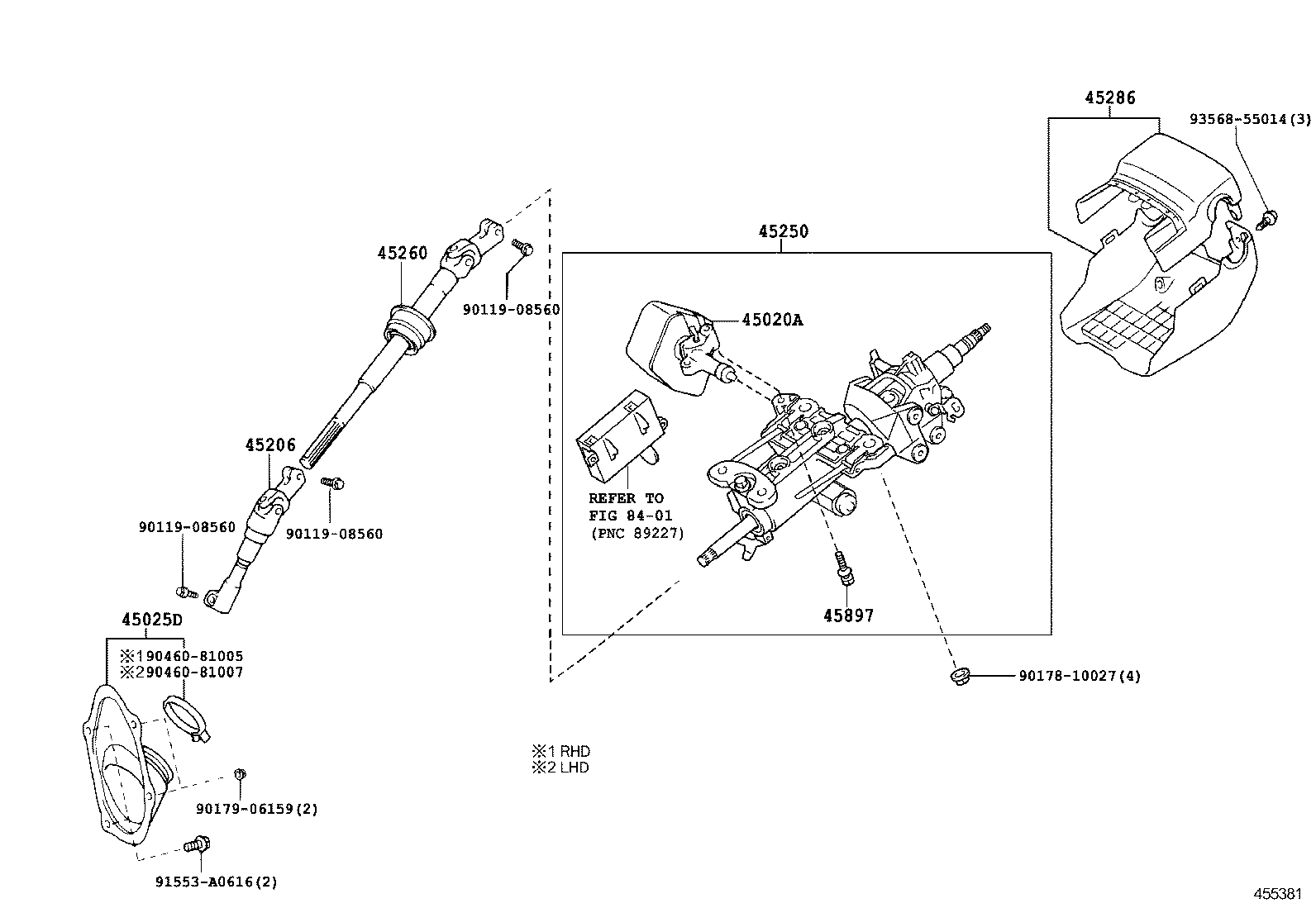 IS F |  STEERING COLUMN SHAFT