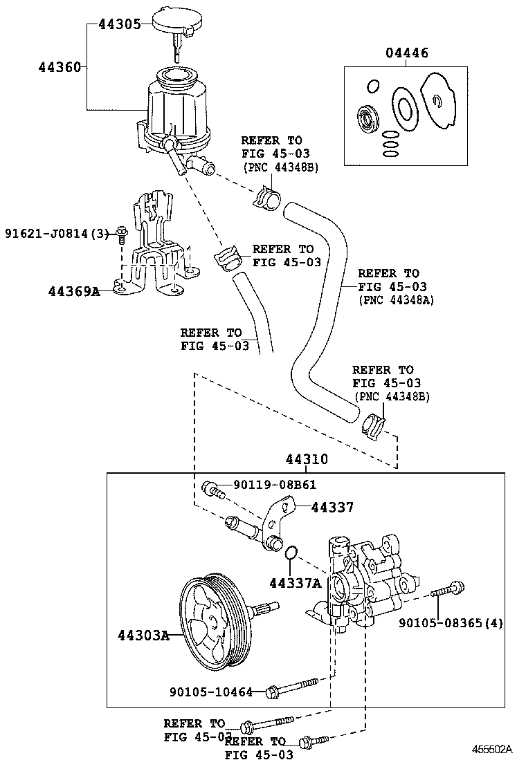  GX460 |  VANE PUMP RESERVOIR POWER STEERING