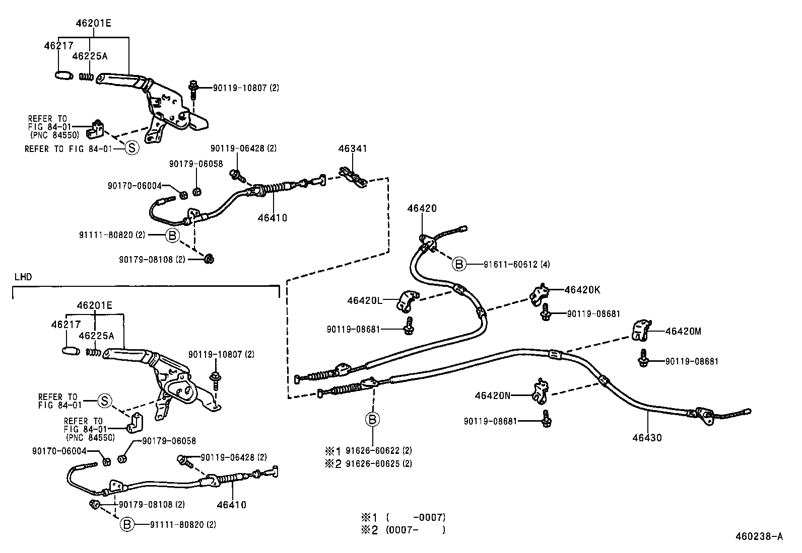  IS200 300 |  PARKING BRAKE CABLE