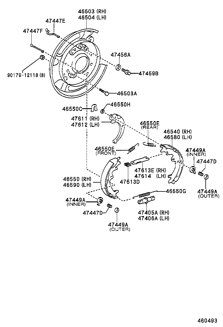  LAND CRUISER 120 |  PARKING BRAKE CABLE