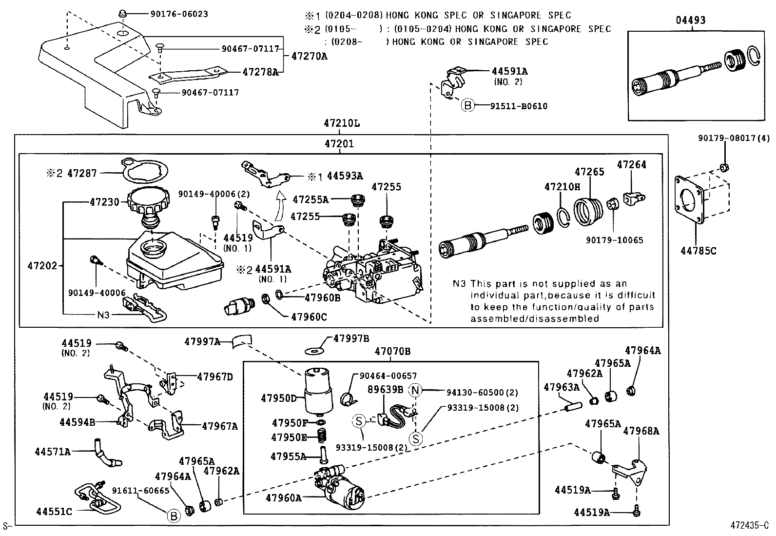  SC430 |  BRAKE MASTER CYLINDER