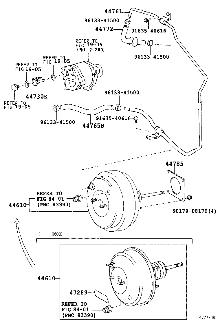  HIACE HIACE S B V |  BRAKE BOOSTER VACUUM TUBE