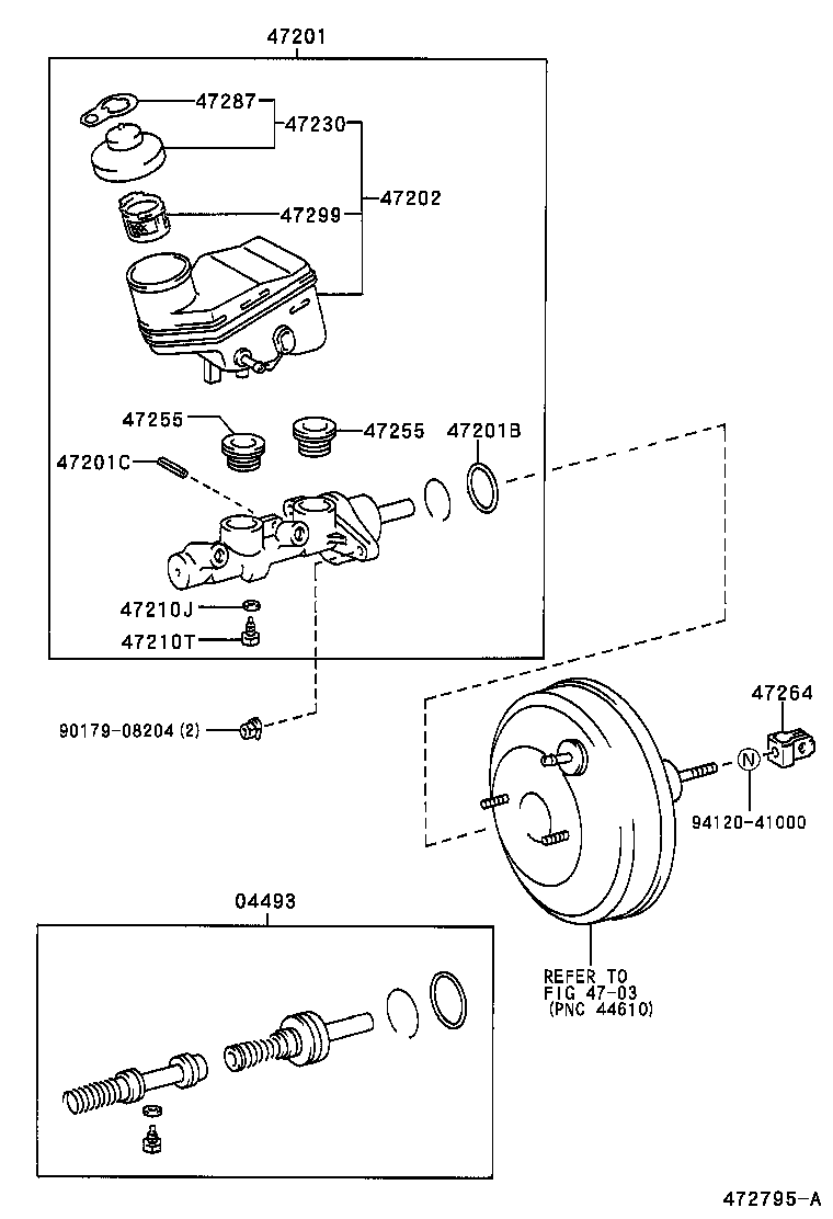  YARIS ECHO VERSO |  BRAKE MASTER CYLINDER