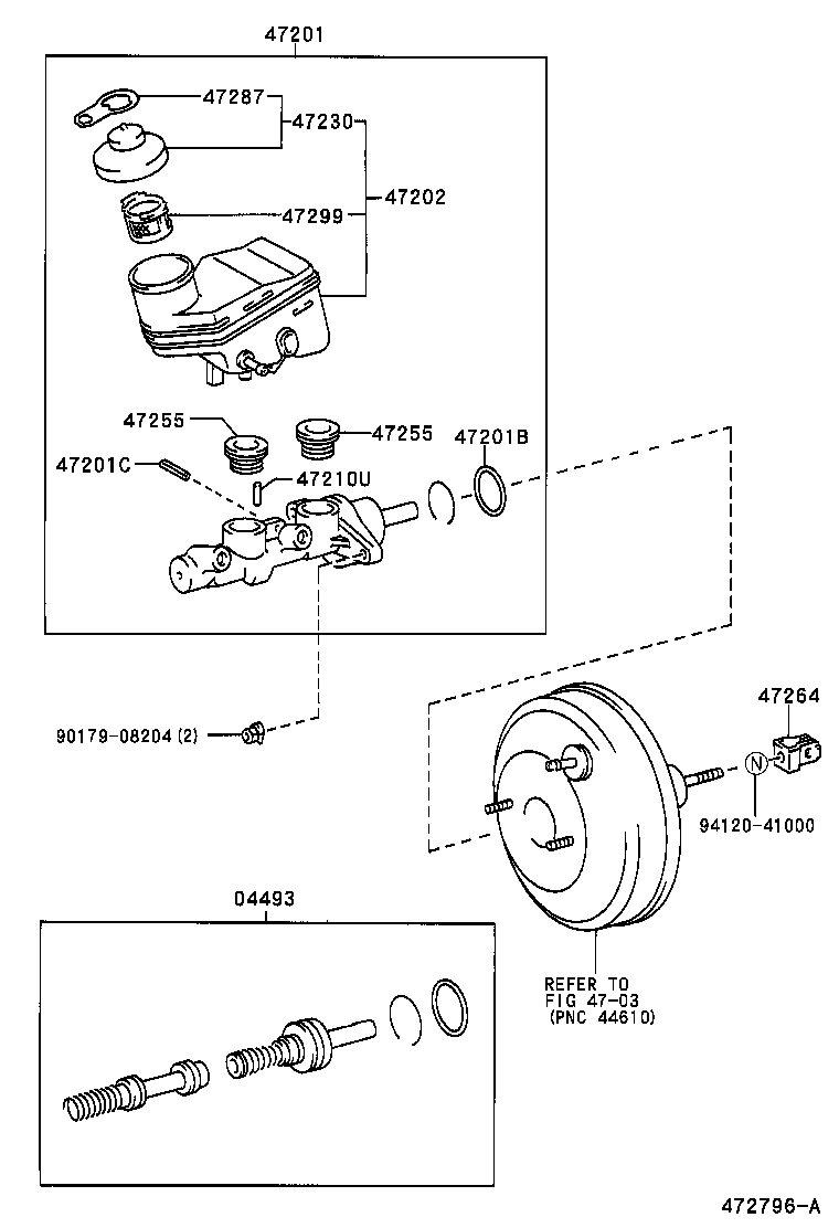  YARIS ECHO VERSO |  BRAKE MASTER CYLINDER