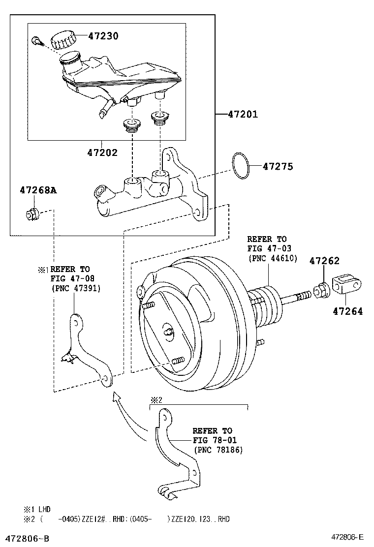  COROLLA |  BRAKE MASTER CYLINDER