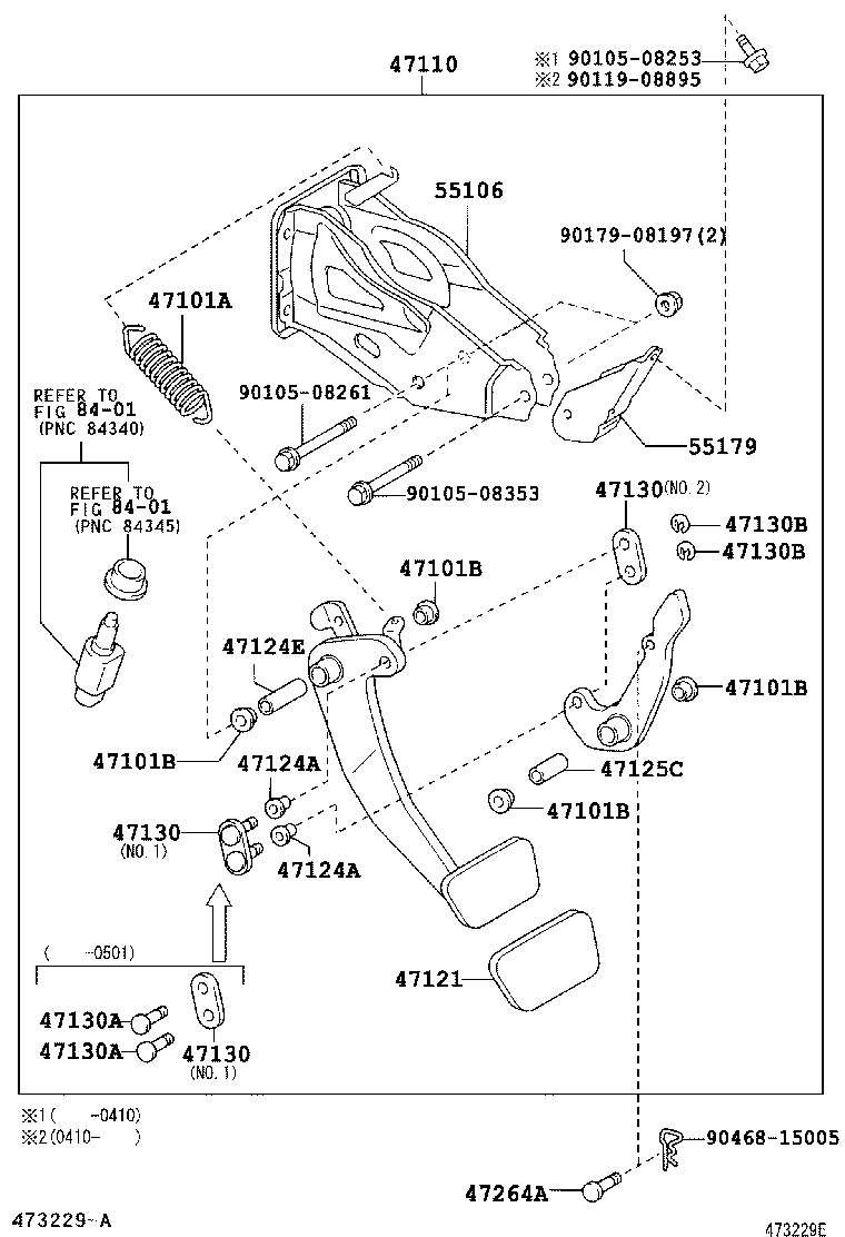  LAND CRUISER 120 |  BRAKE PEDAL BRACKET