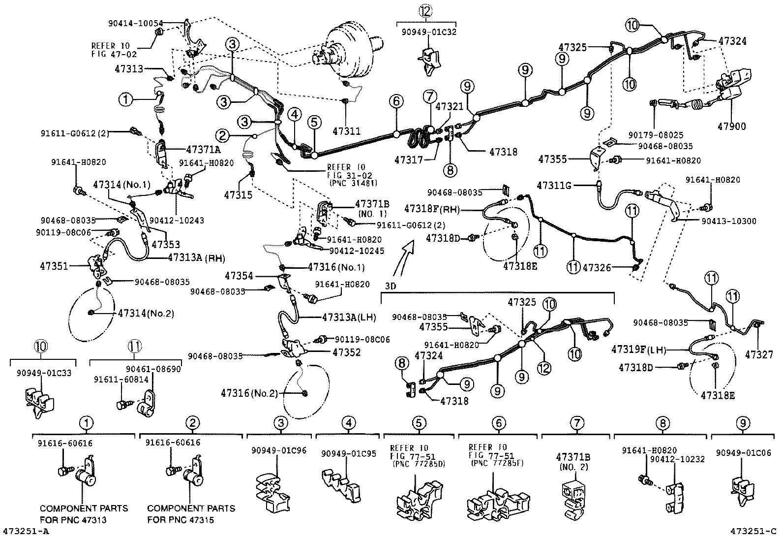 LAND CRUISER 120 |  BRAKE TUBE CLAMP