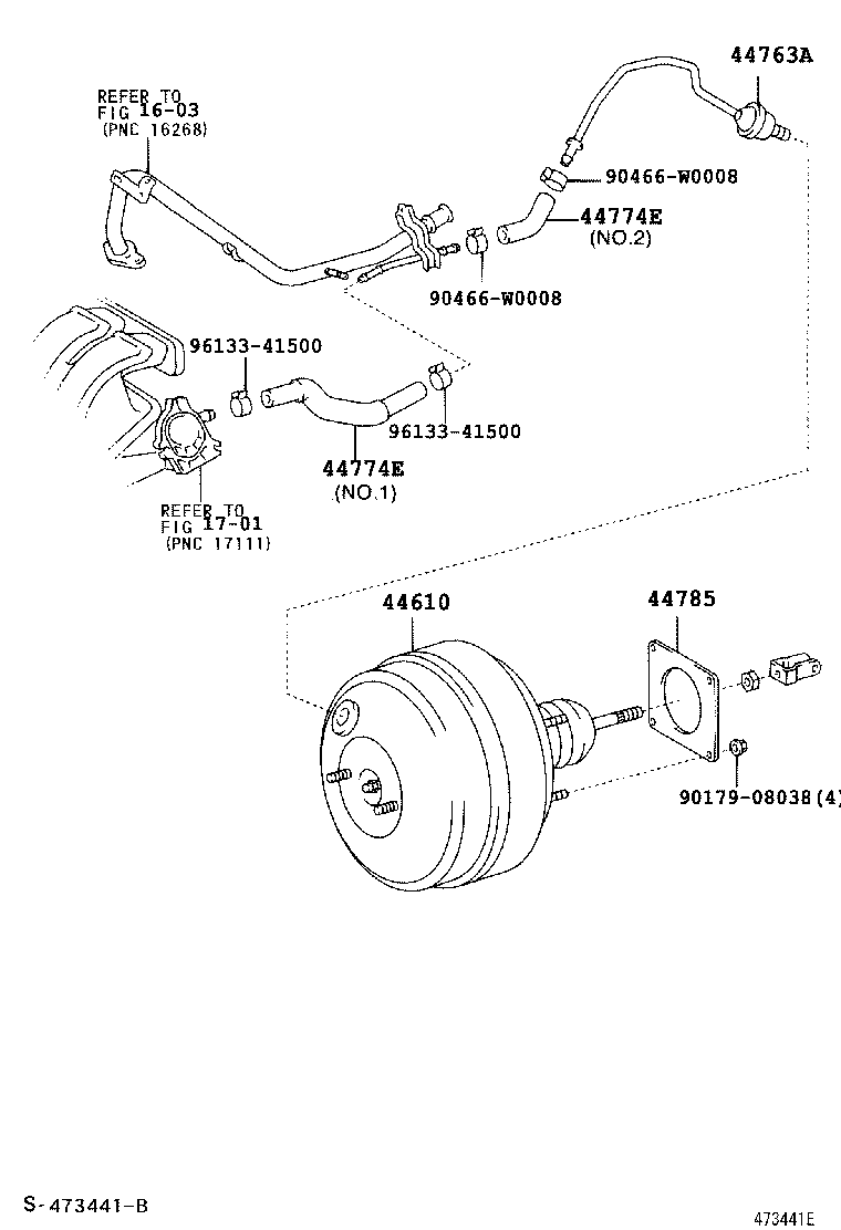  AVENSIS |  BRAKE BOOSTER VACUUM TUBE