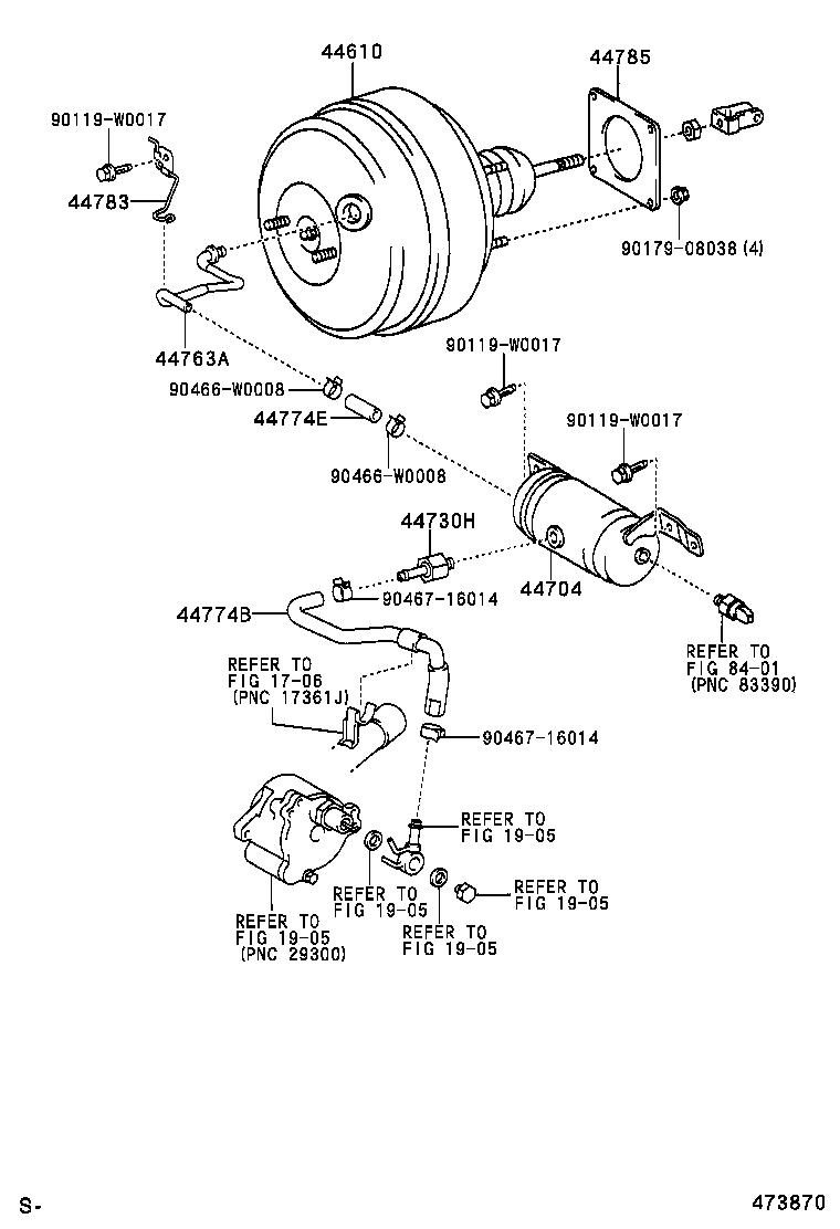  COROLLA VERSO |  BRAKE BOOSTER VACUUM TUBE