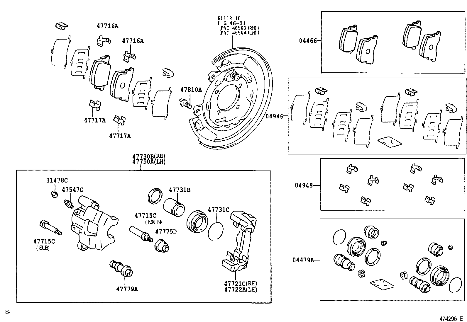  PRIUS |  REAR DISC BRAKE CALIPER DUST COVER