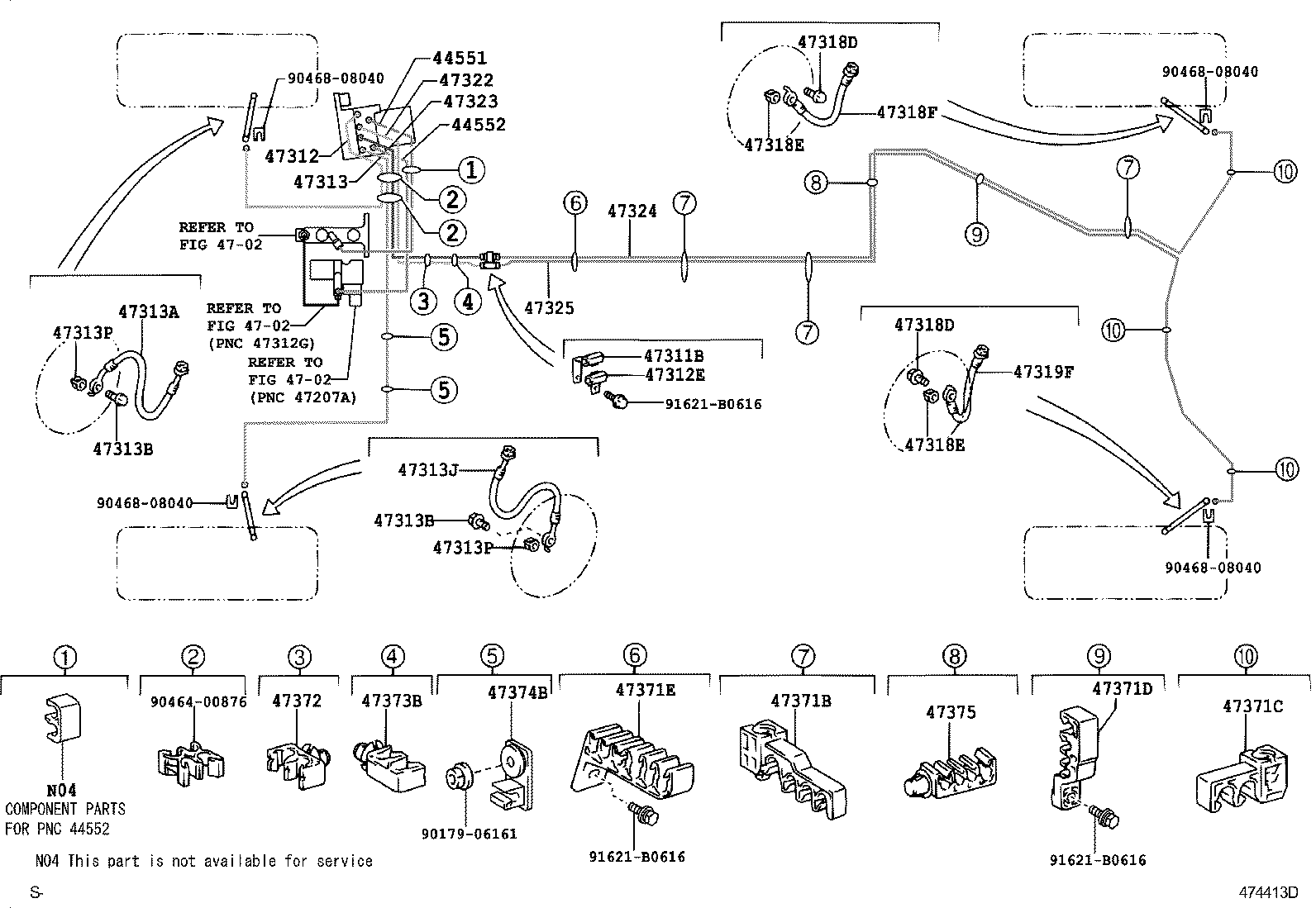  GS30 35 43 460 |  BRAKE TUBE CLAMP