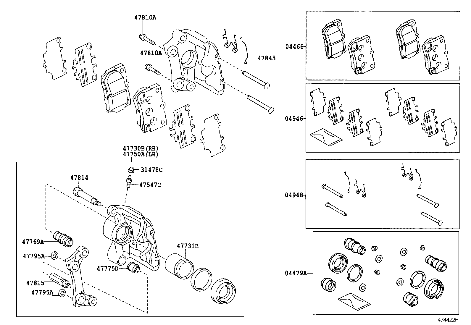  GS30 35 43 460 |  REAR DISC BRAKE CALIPER DUST COVER