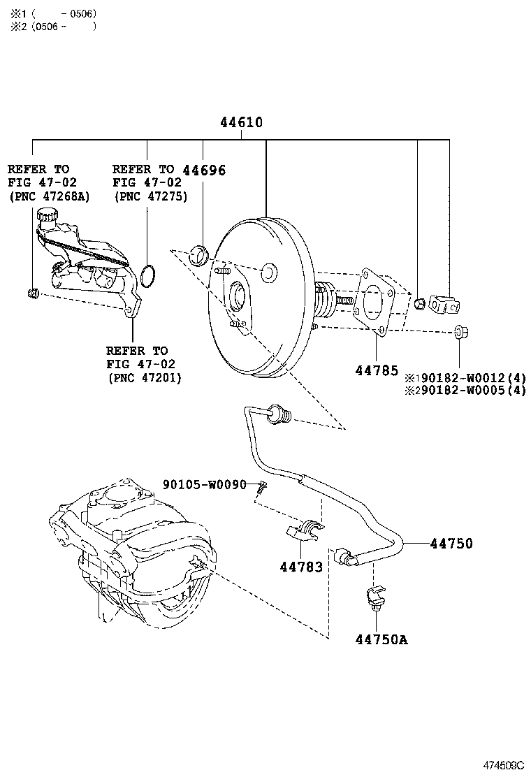  AYGO |  BRAKE BOOSTER VACUUM TUBE