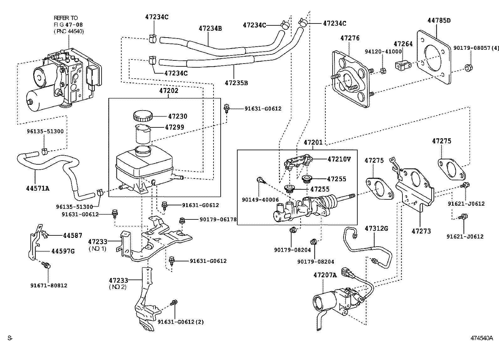  RX400H |  BRAKE MASTER CYLINDER