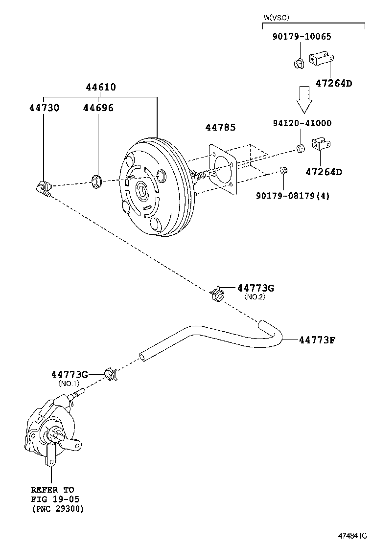  RAV4 |  BRAKE BOOSTER VACUUM TUBE