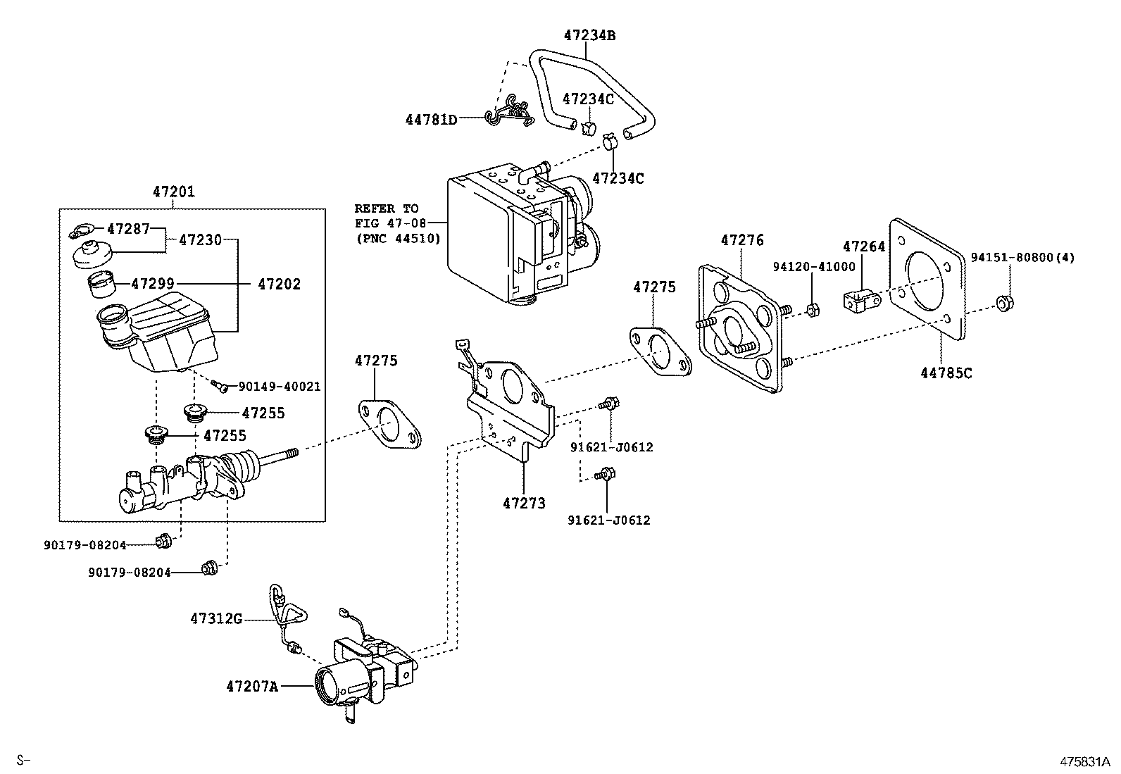  GS30 35 43 460 |  BRAKE MASTER CYLINDER