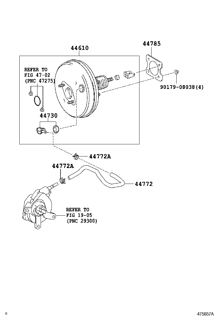  AURIS HYBRID UKP |  BRAKE BOOSTER VACUUM TUBE