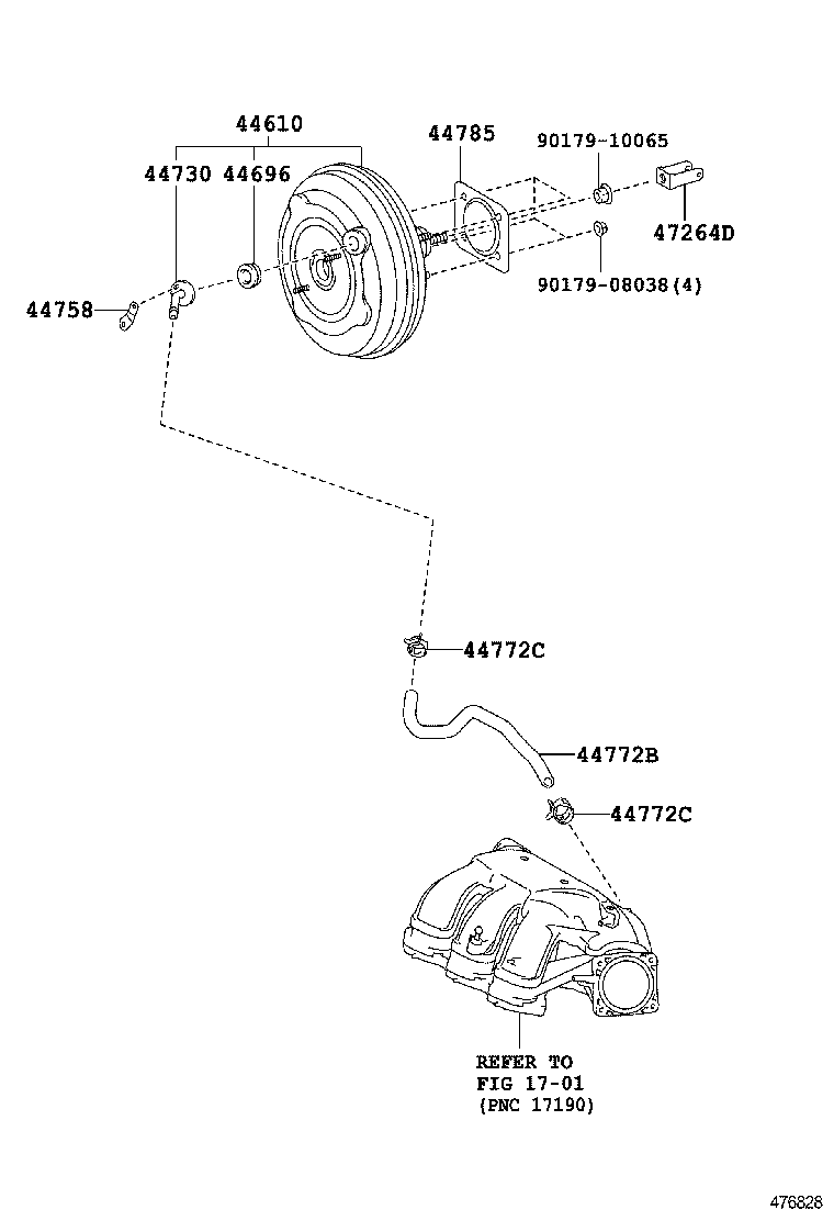  CAMRY |  BRAKE BOOSTER VACUUM TUBE