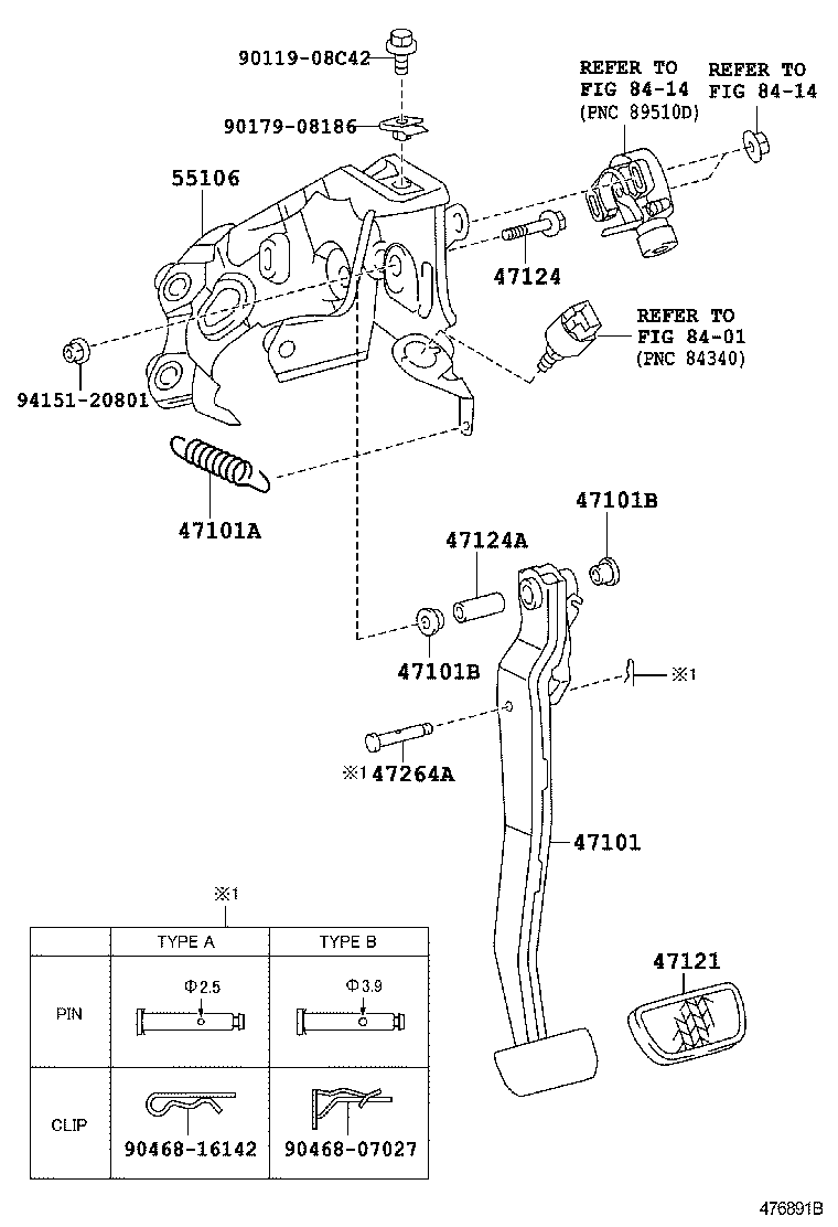  PRIUS |  BRAKE PEDAL BRACKET