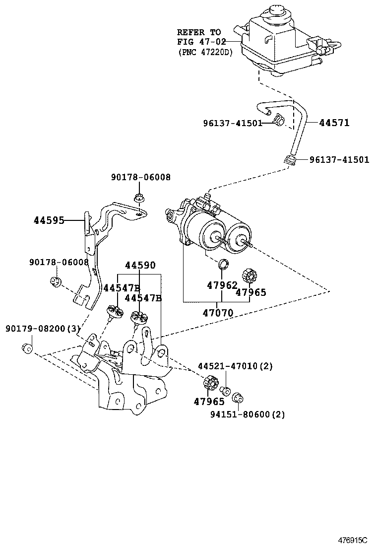  PRIUS |  BRAKE TUBE CLAMP