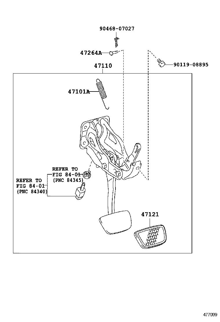  GX460 |  BRAKE PEDAL BRACKET