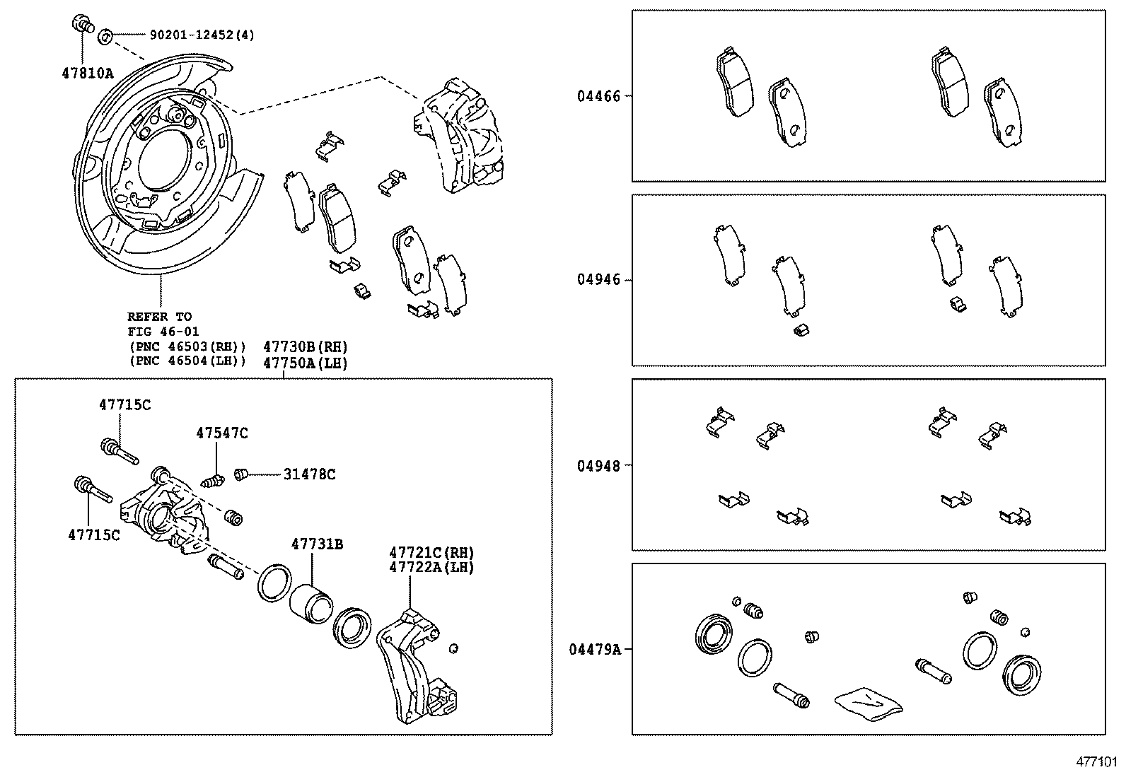  GX460 |  REAR DISC BRAKE CALIPER DUST COVER