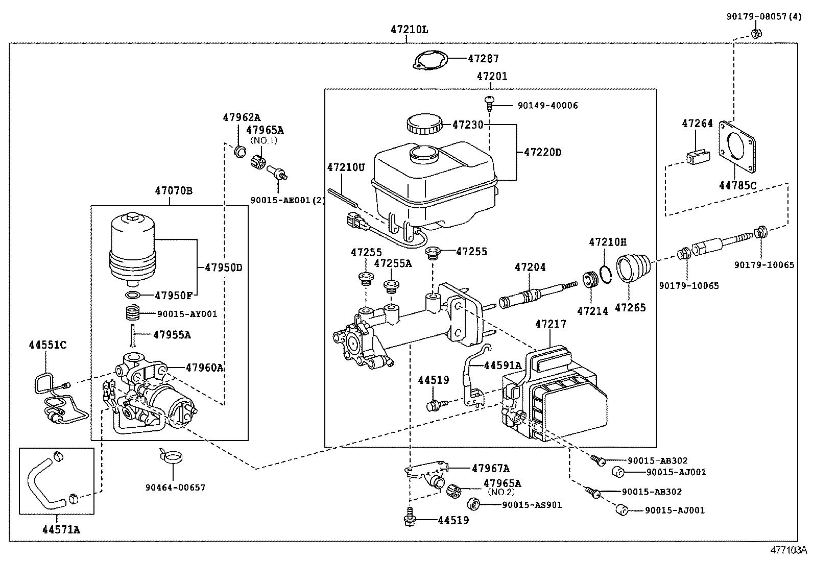  GX460 |  BRAKE MASTER CYLINDER