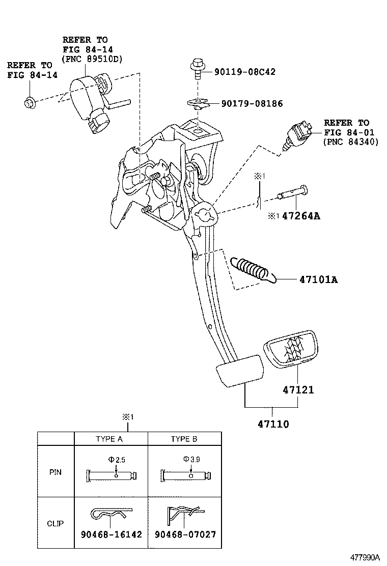  PRIUS |  BRAKE PEDAL BRACKET