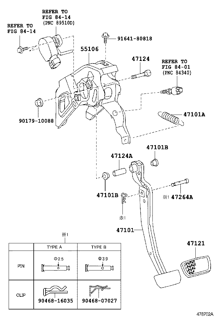  PRIUS |  BRAKE PEDAL BRACKET