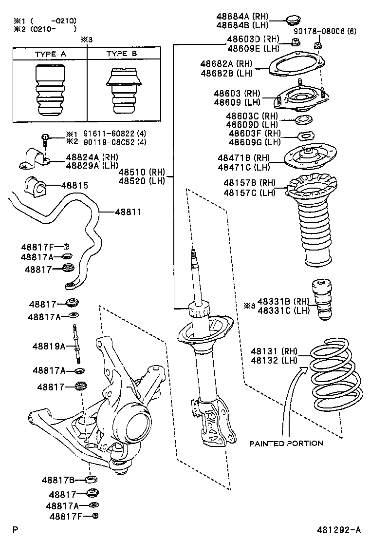  YARIS |  FRONT SPRING SHOCK ABSORBER