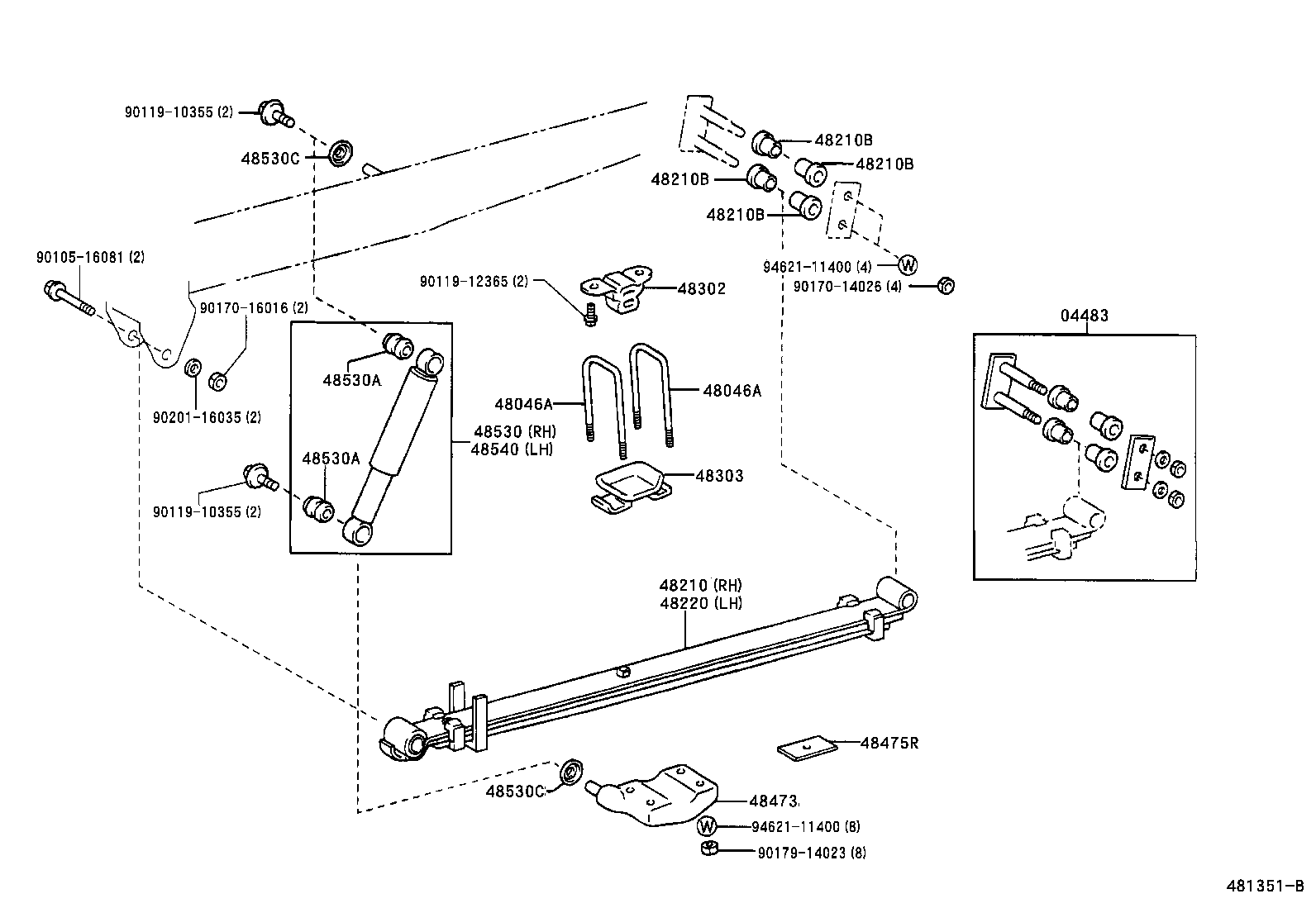  DYNA |  REAR SPRING SHOCK ABSORBER