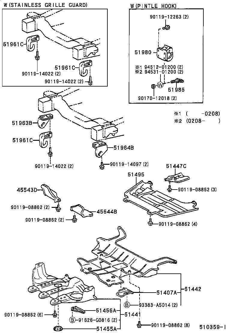  LAND CRUISER 100 105 |  SUSPENSION CROSSMEMBER UNDER COVER