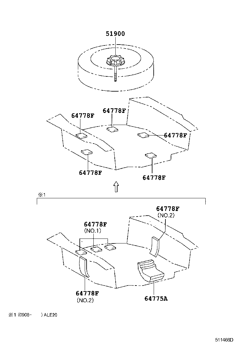  IS250 350 2 D |  SPARE WHEEL CARRIER