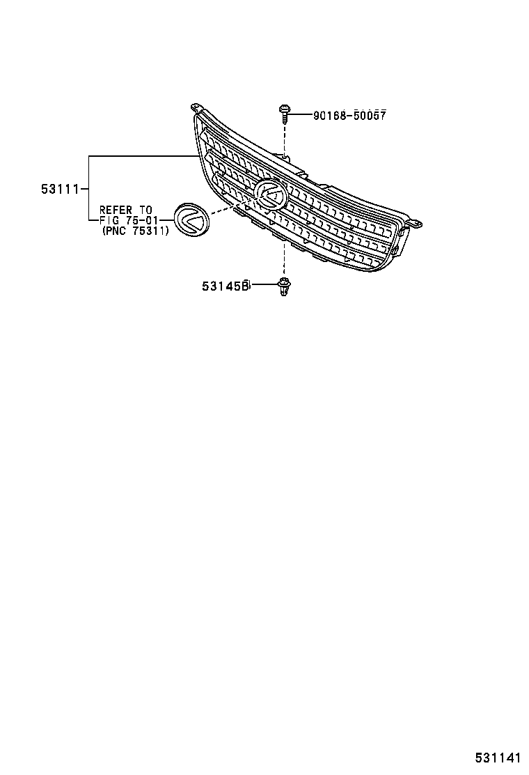  IS200 300 |  RADIATOR GRILLE