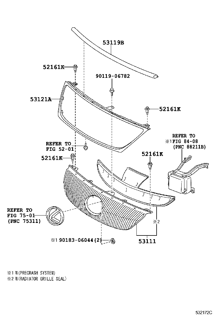  GS450H |  RADIATOR GRILLE