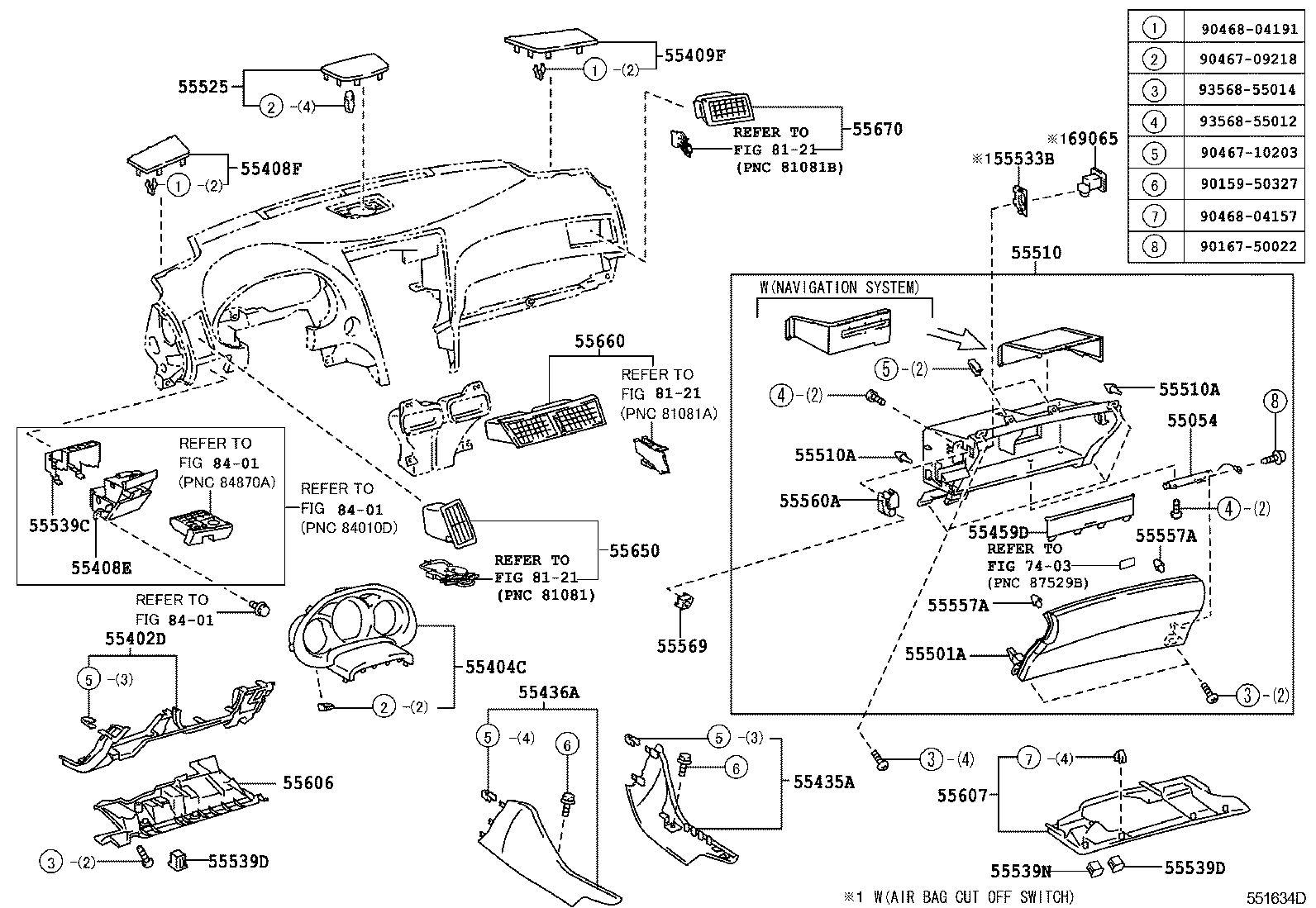  GS450H |  INSTRUMENT PANEL GLOVE COMPARTMENT
