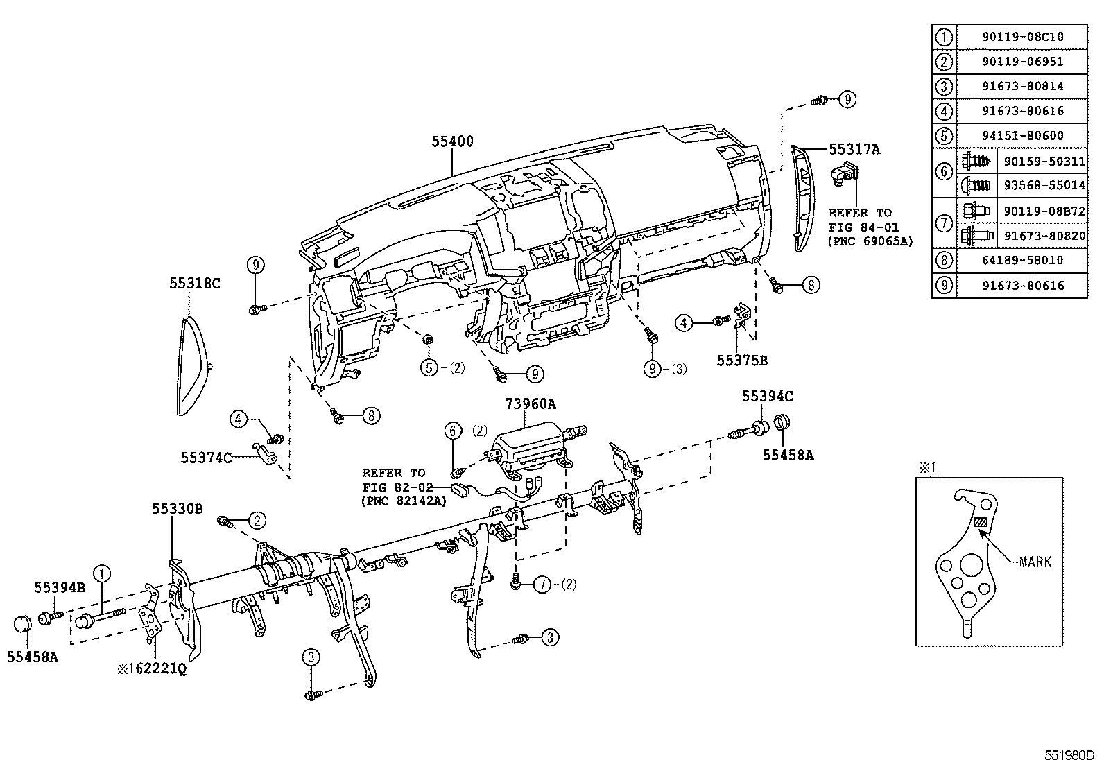  LAND CRUISER 200 202 |  INSTRUMENT PANEL GLOVE COMPARTMENT