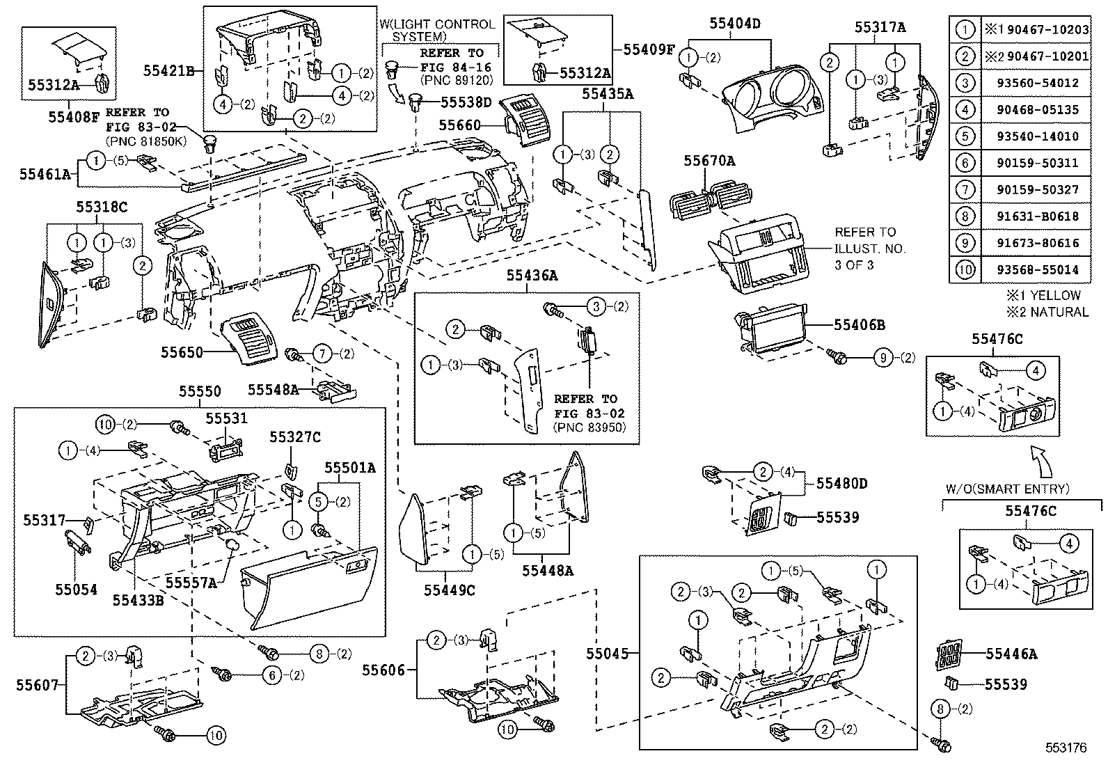  LAND CRUISER 150 |  INSTRUMENT PANEL GLOVE COMPARTMENT