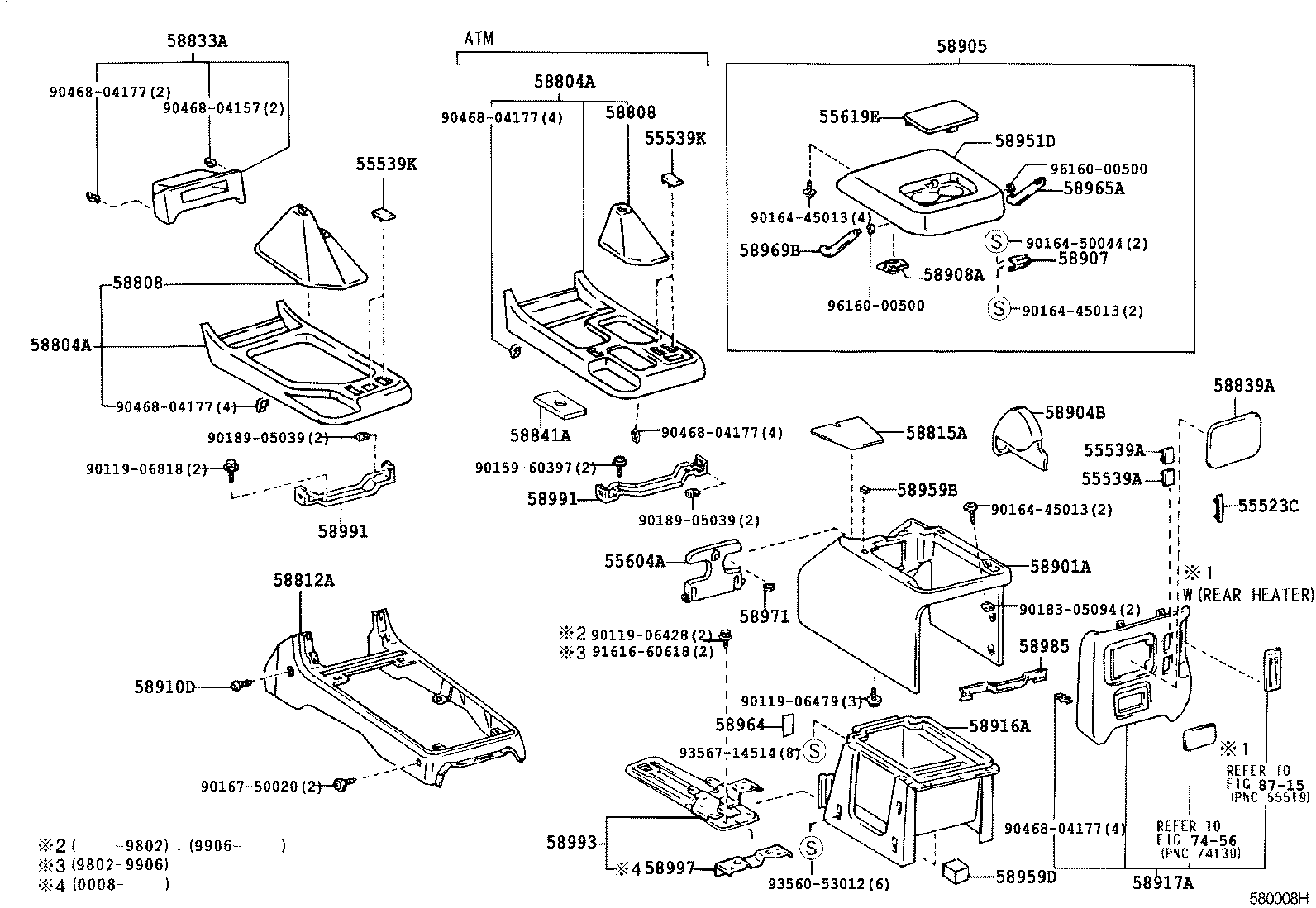  LAND CRUISER 90 |  CONSOLE BOX BRACKET