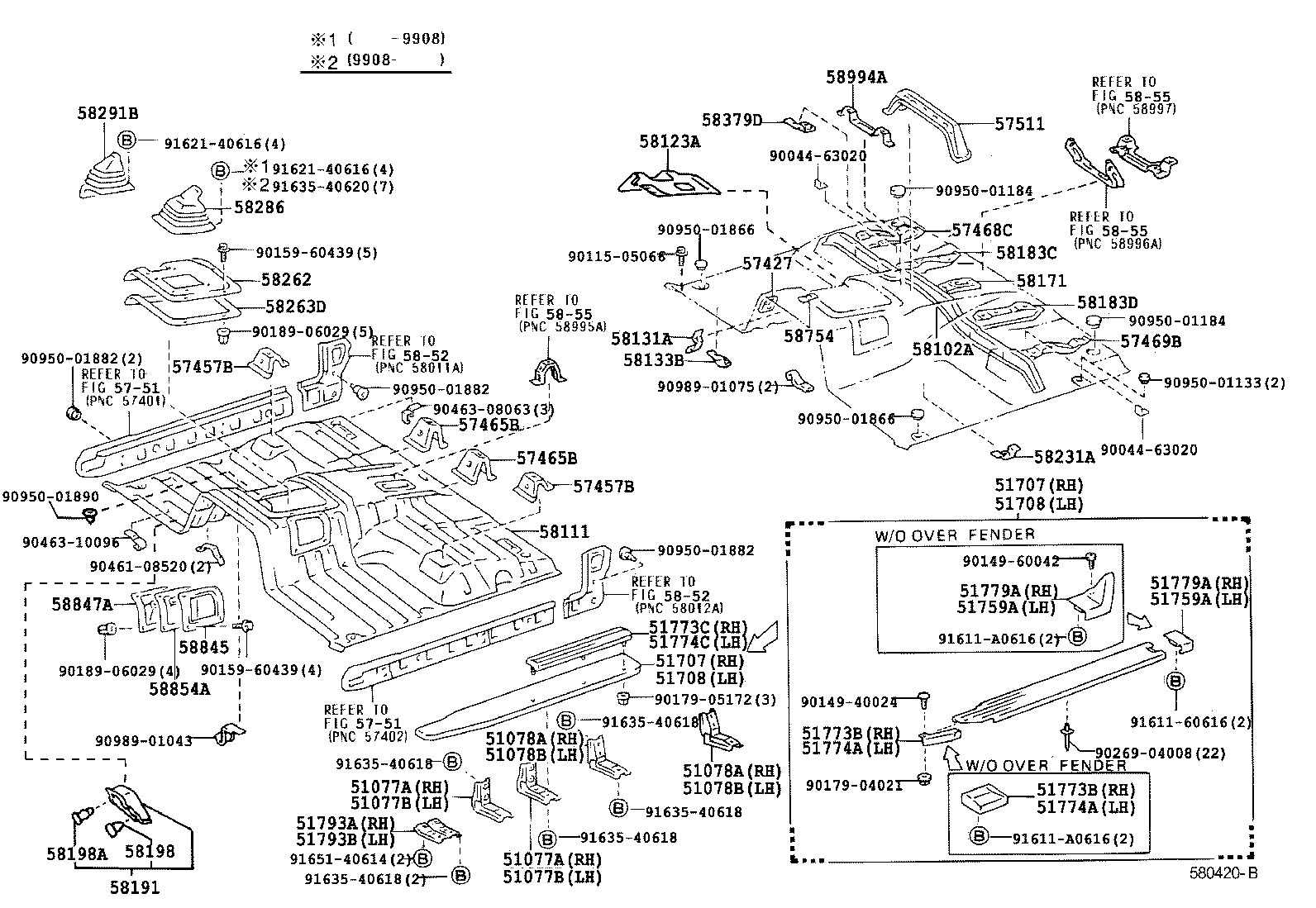  LAND CRUISER 70 |  FRONT FLOOR PANEL FRONT FLOOR MEMBER