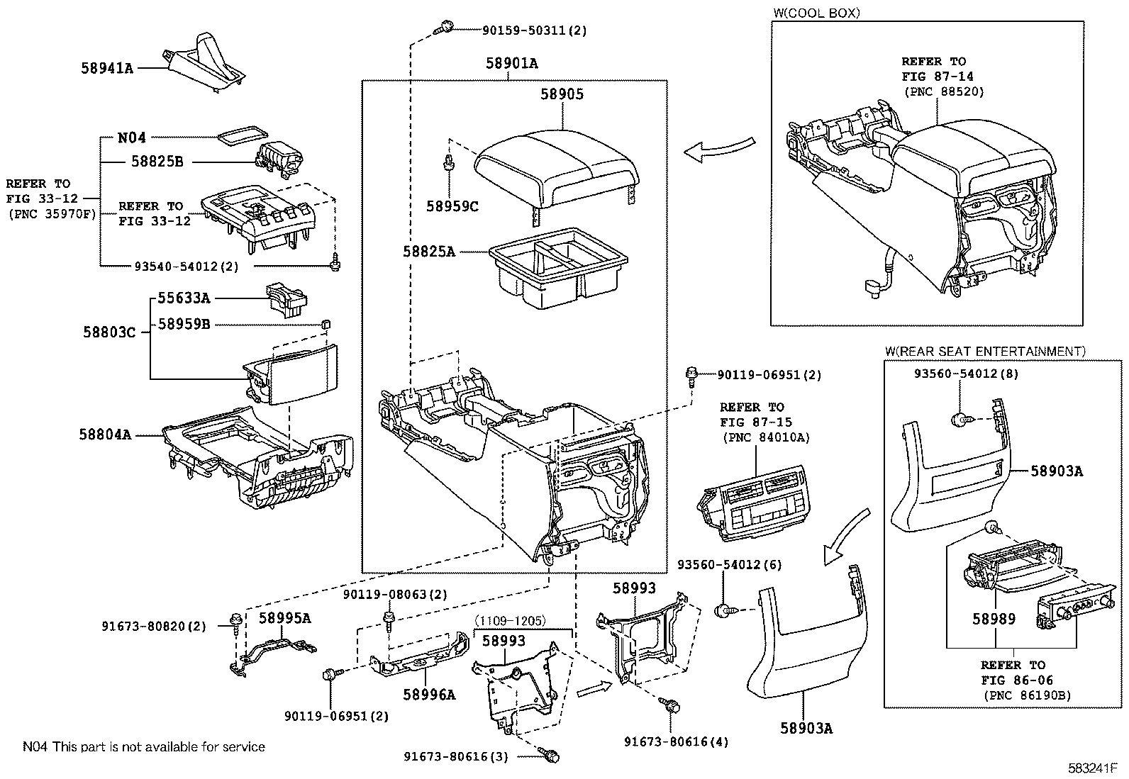  LX570 |  CONSOLE BOX BRACKET