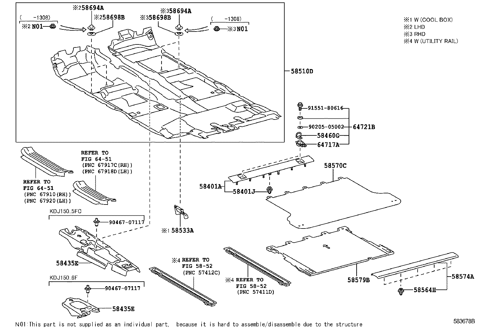  LAND CRUISER 150 |  FLOOR MAT SILENCER PAD