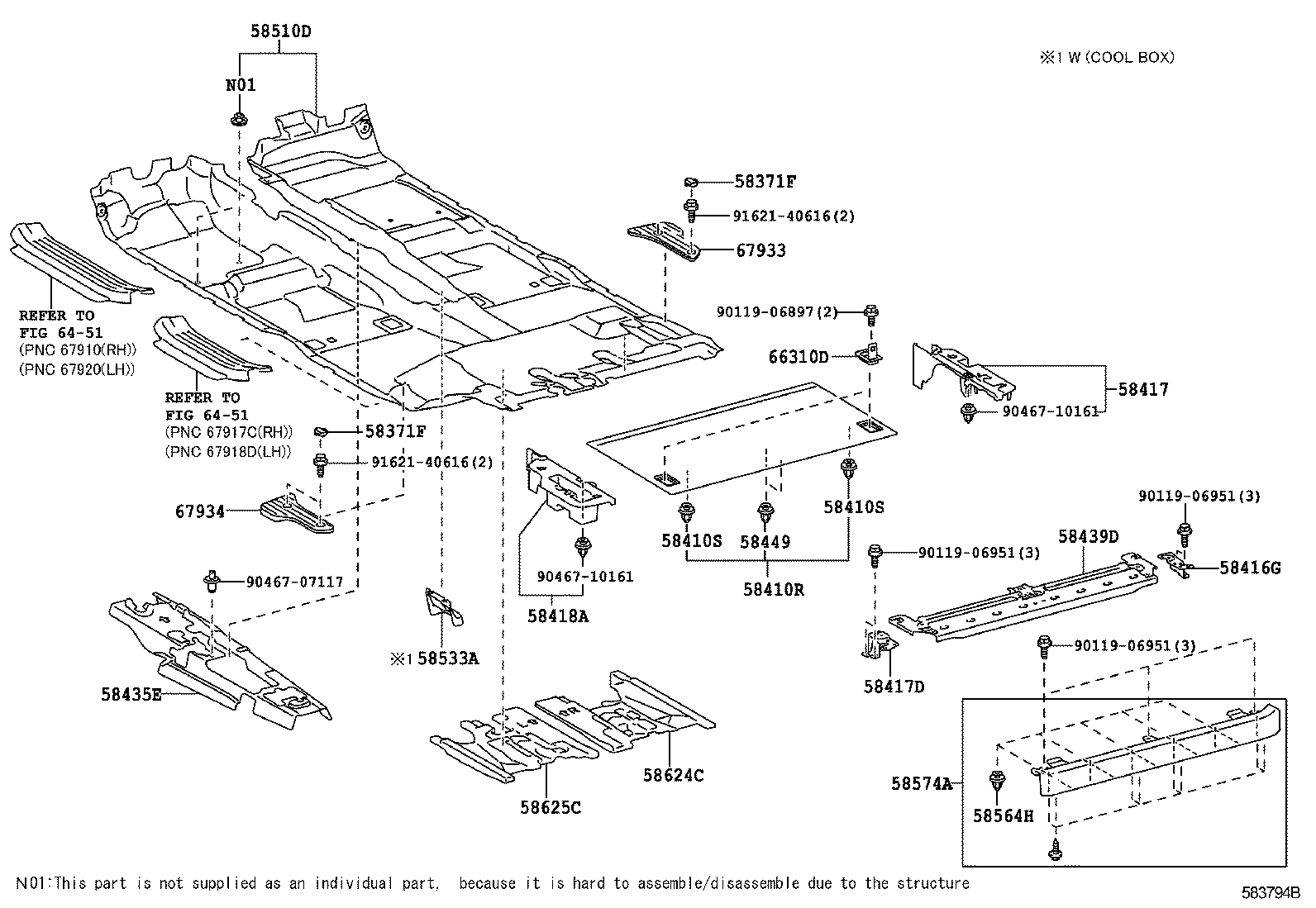  GX460 |  FLOOR MAT SILENCER PAD