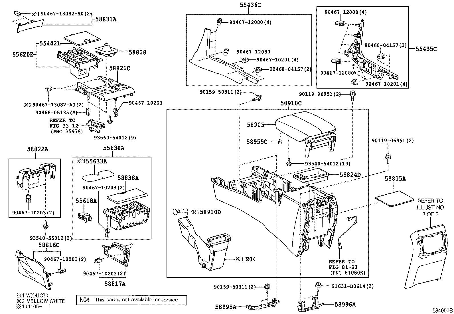  GX460 |  CONSOLE BOX BRACKET