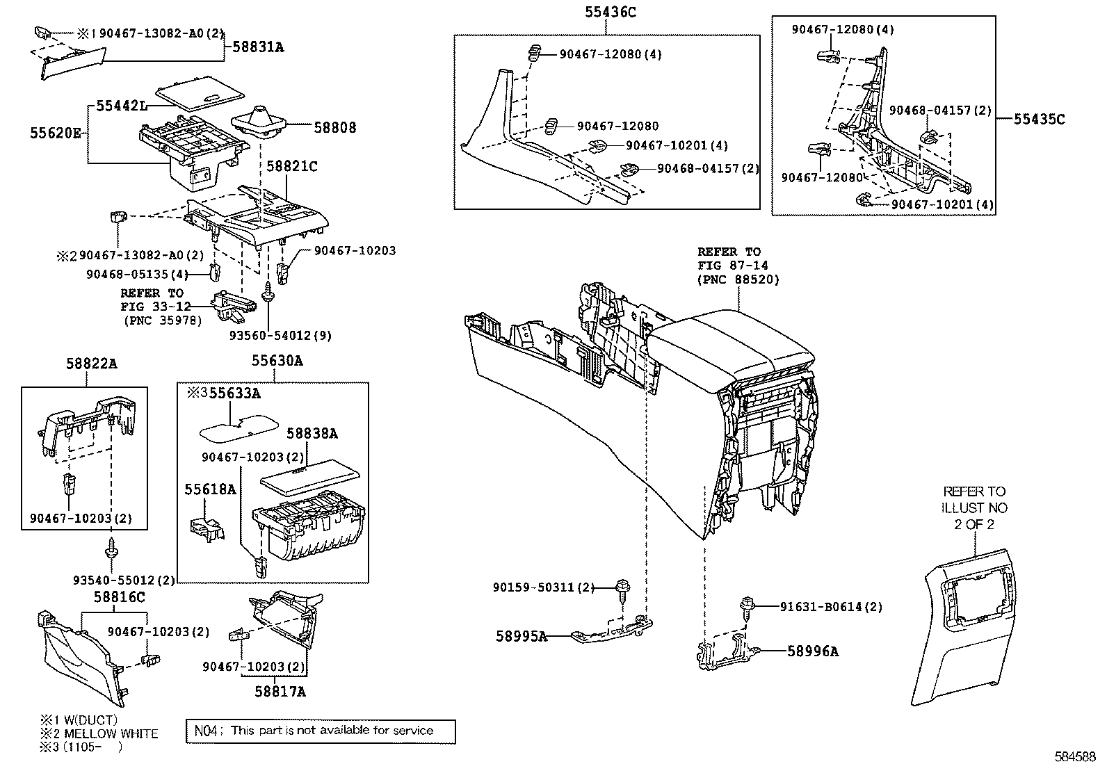  GX460 |  CONSOLE BOX BRACKET